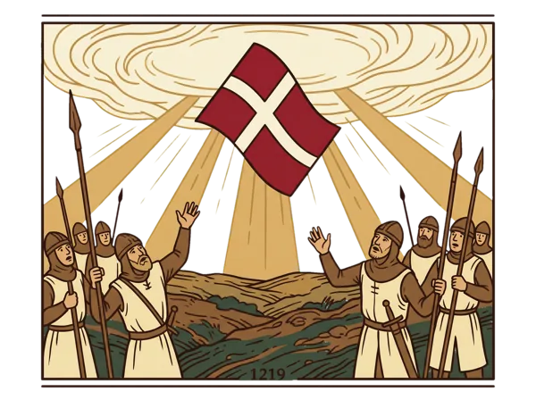 Illustration of Dannebrog