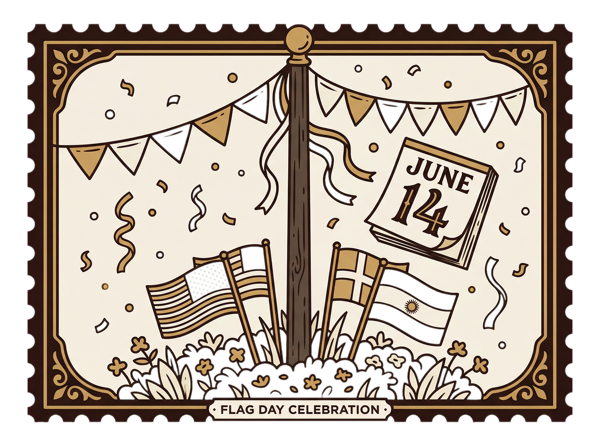 Illustration of Flag Day