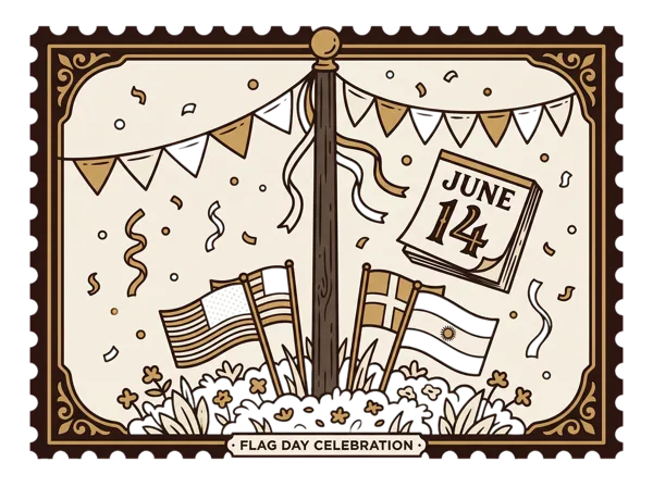 Illustration of Flag Day