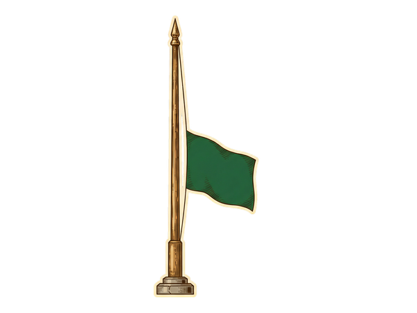 Illustration of Half-mast