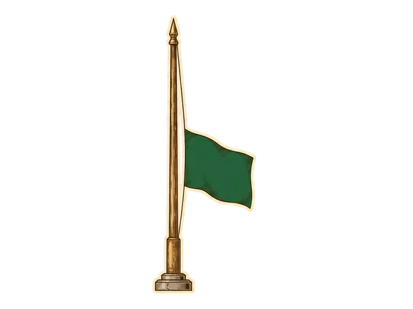 Illustration of Half-mast